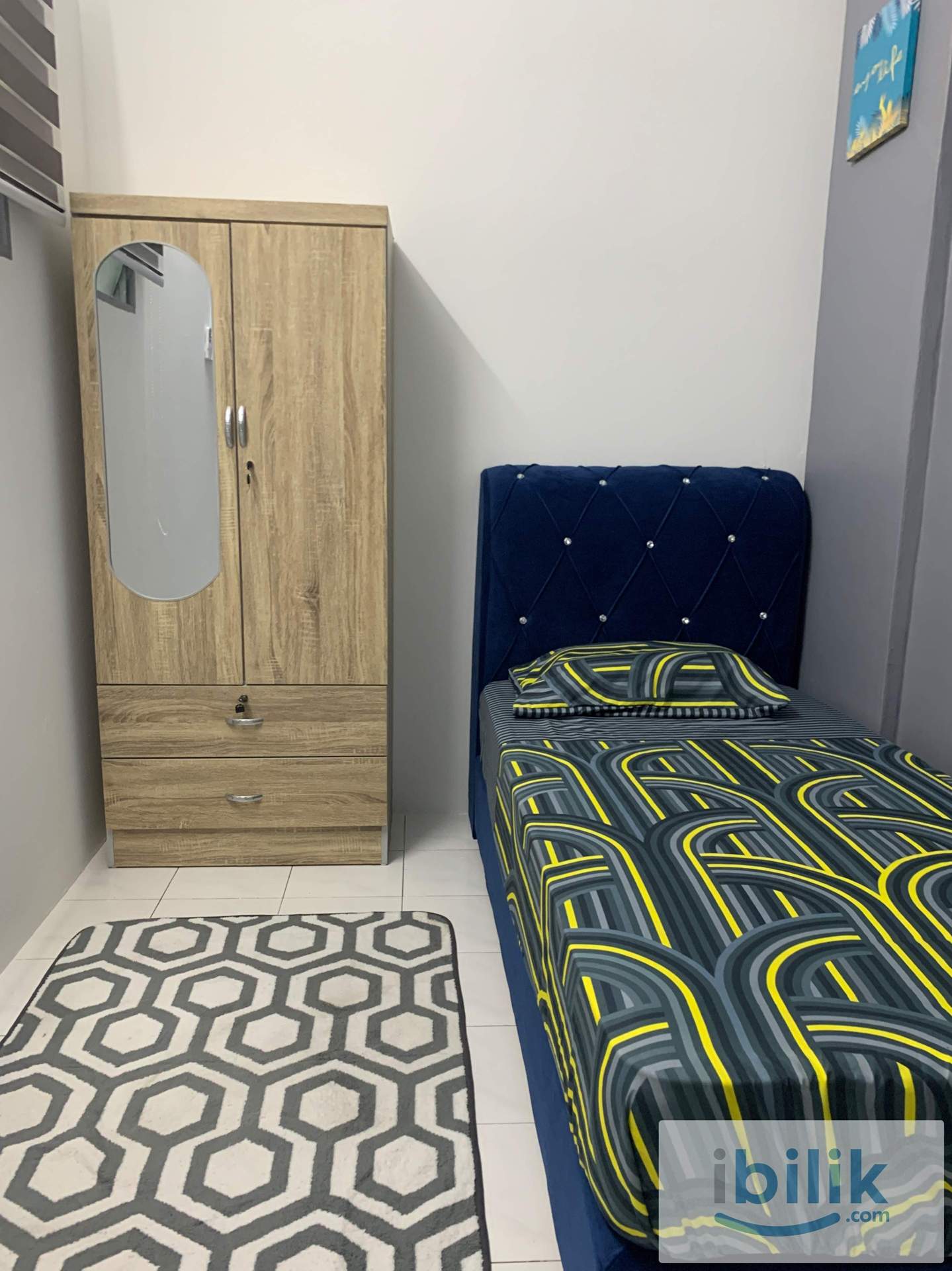 Premium SINGLE Room For Rent (FEMALE ONLY) Fully Furnish in Sg Dua, Penang (USM) - Image 1