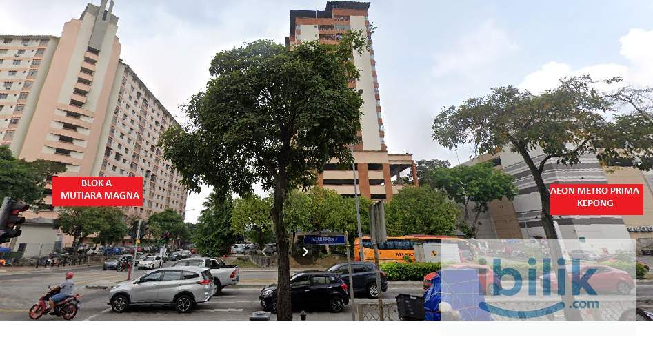 BILIK MASTER di Apartment Mutiara Magna, Kepong  near AEON Metro Prima - Image 9