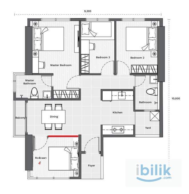 Master Room for Rent at VIVO, Batu Kawan  - Image 10