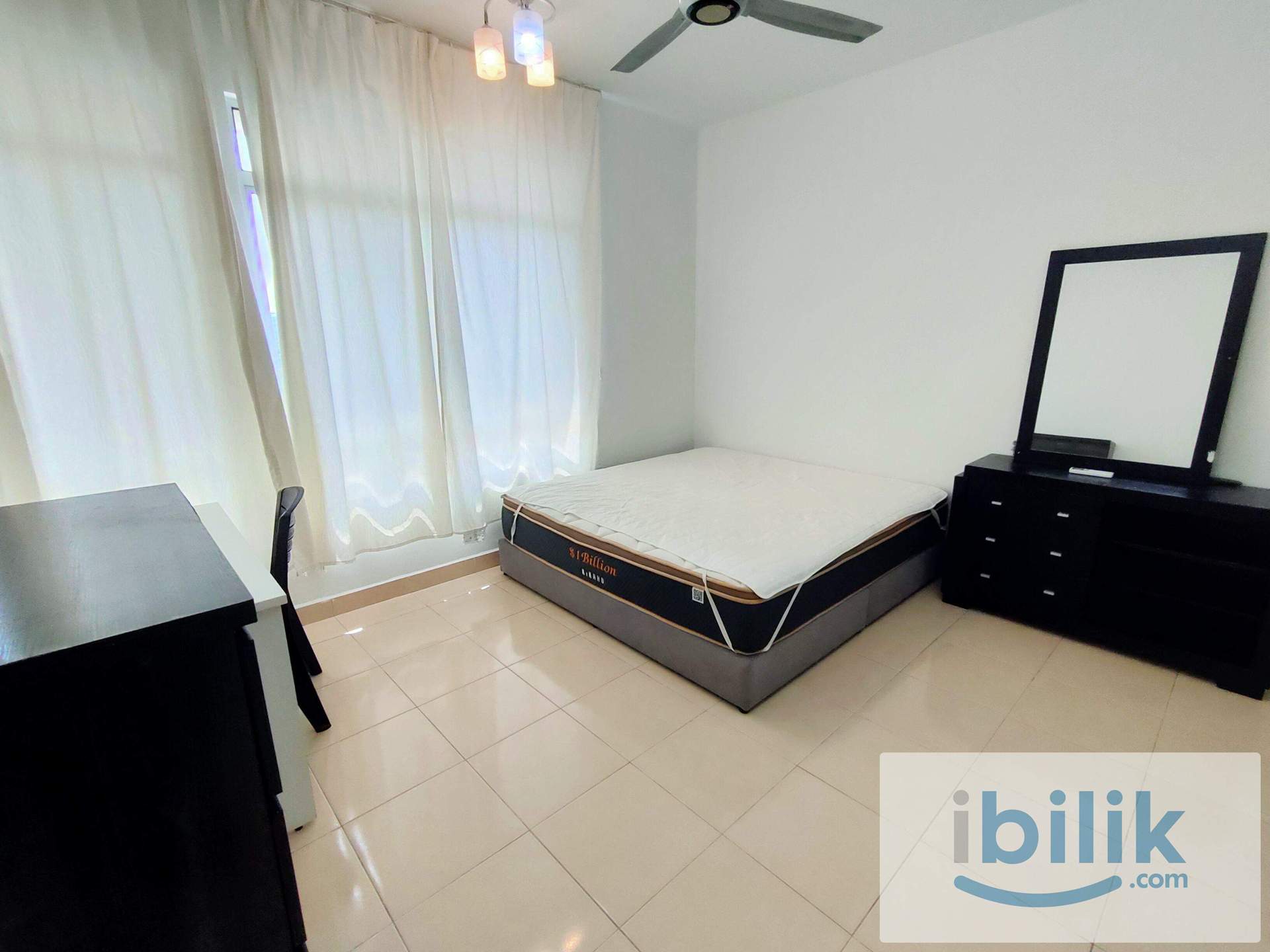 Furnished Master Room With Air-Con, Free WiFi, Short Walk To LRT Stations, Good Security, Condo Facilities - Image 2