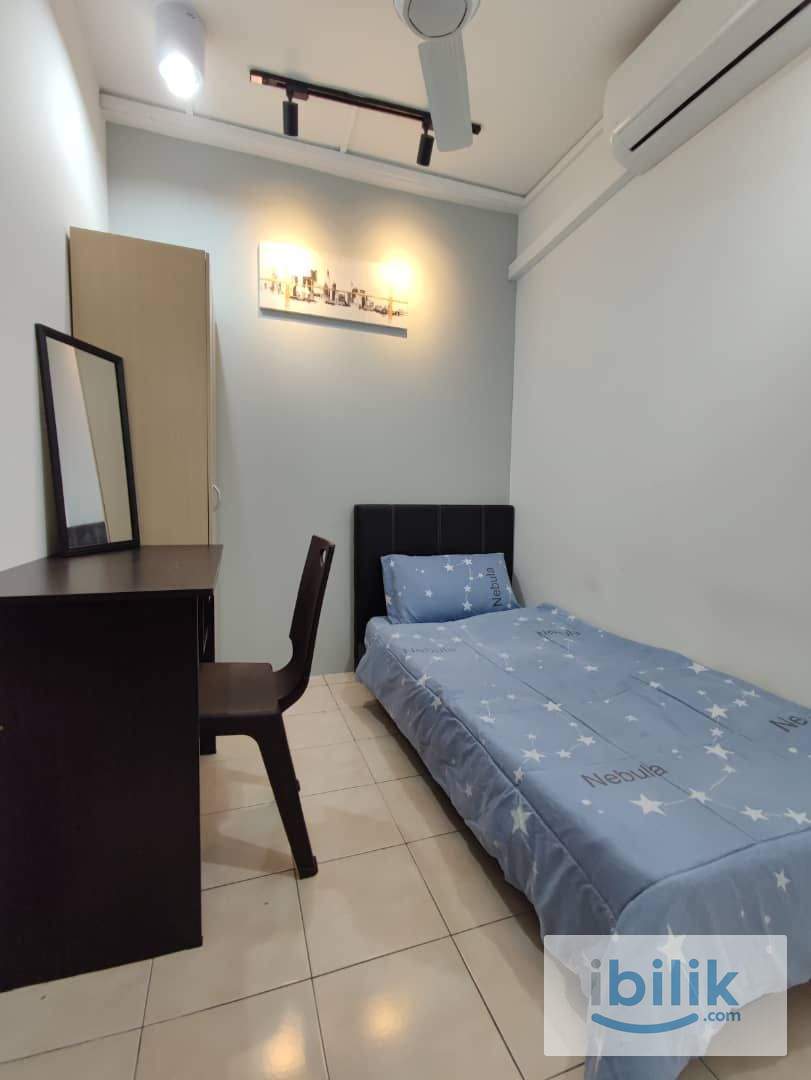 🔥2mins to HELP University🔥 Fully Furnished Single Room at Apartment Damai, Subang Bestari, Shah Alam - Image 1