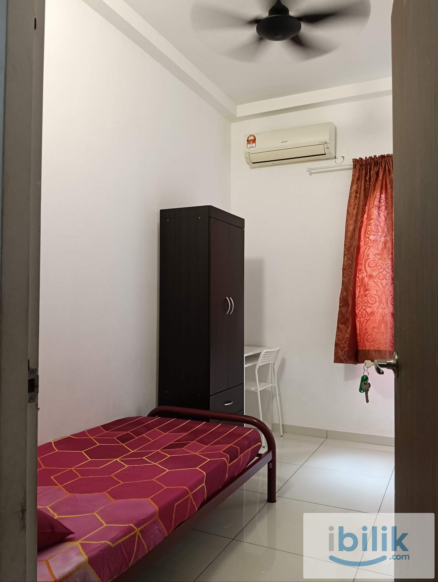 Bilik Sewa Lelaki Melayu Medium Small Room Non Sharing di Condo Season Garden Wangsa Maju. - Image 1