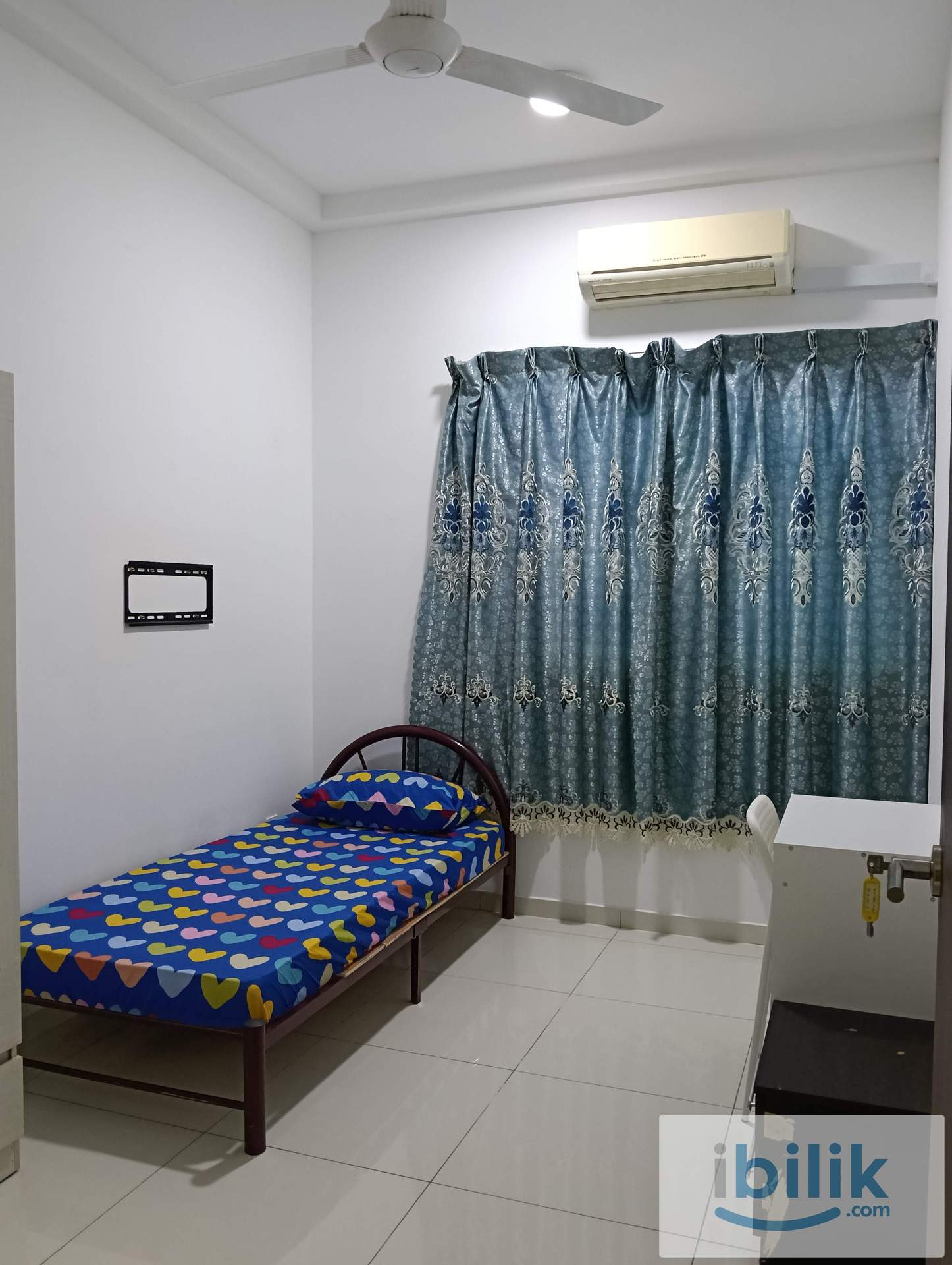 Bilik Sewa Medium Big Non Sharing Untuk Lelaki Melayu di Condo Residensi Seasons Garden Wangsa maju. - Image 1