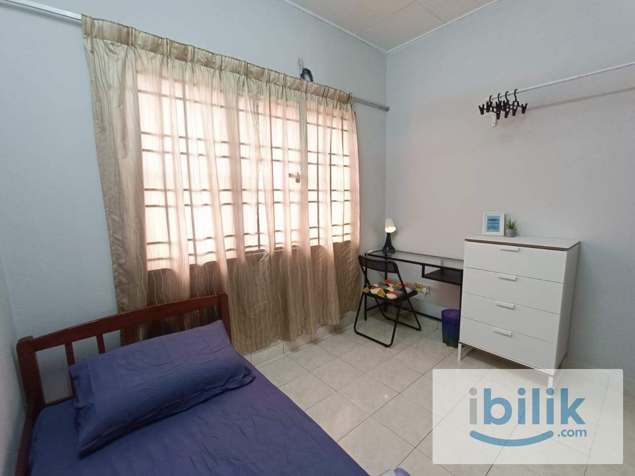Private Male Room+WiFi @Tainia Apartment, Kota Damansara, near MRT Surian, IOI Damansara - Image 1