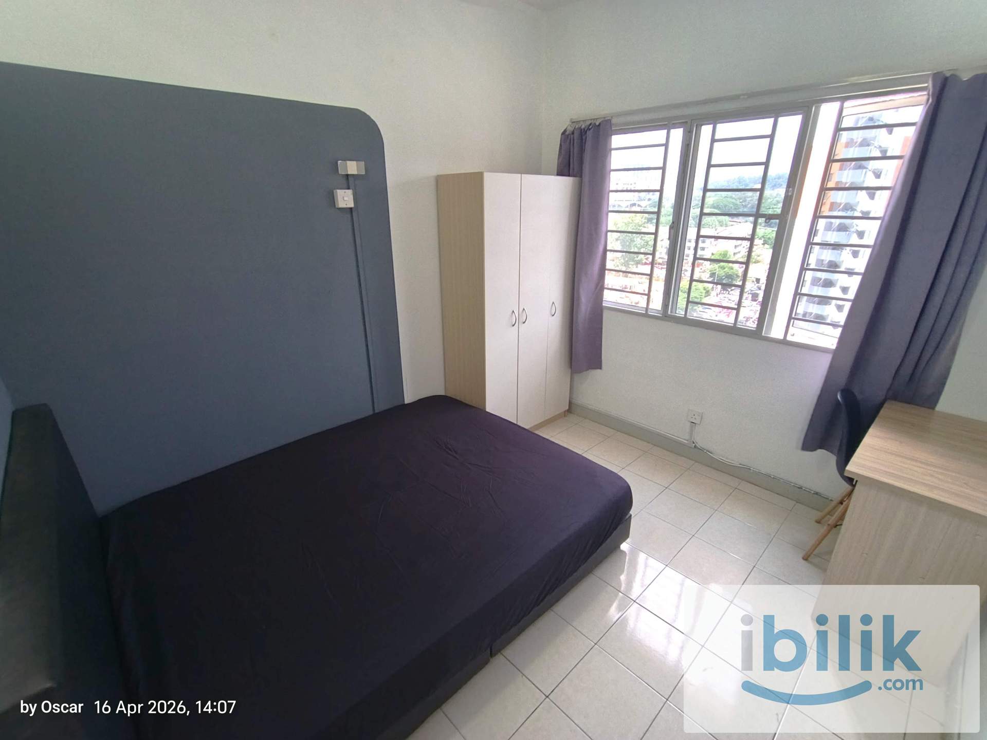 [Female Middle Room] Cengal condo, LRT Salak Selatan, Permaisuri [Fully + AC] - Image 3