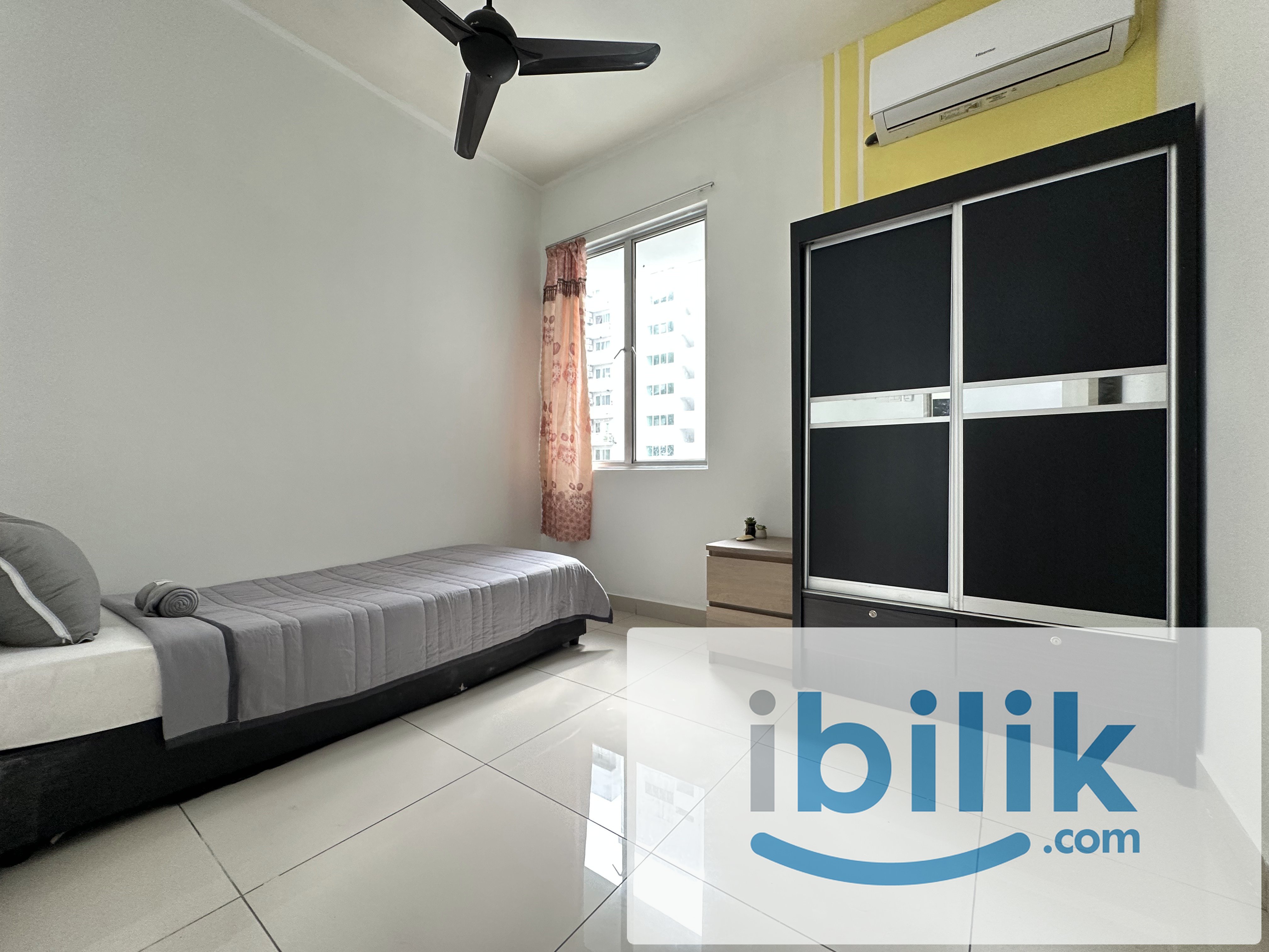 💢Tampoi Condo Fully Furnished Single Aircon Room for Rent💢 - Image 1