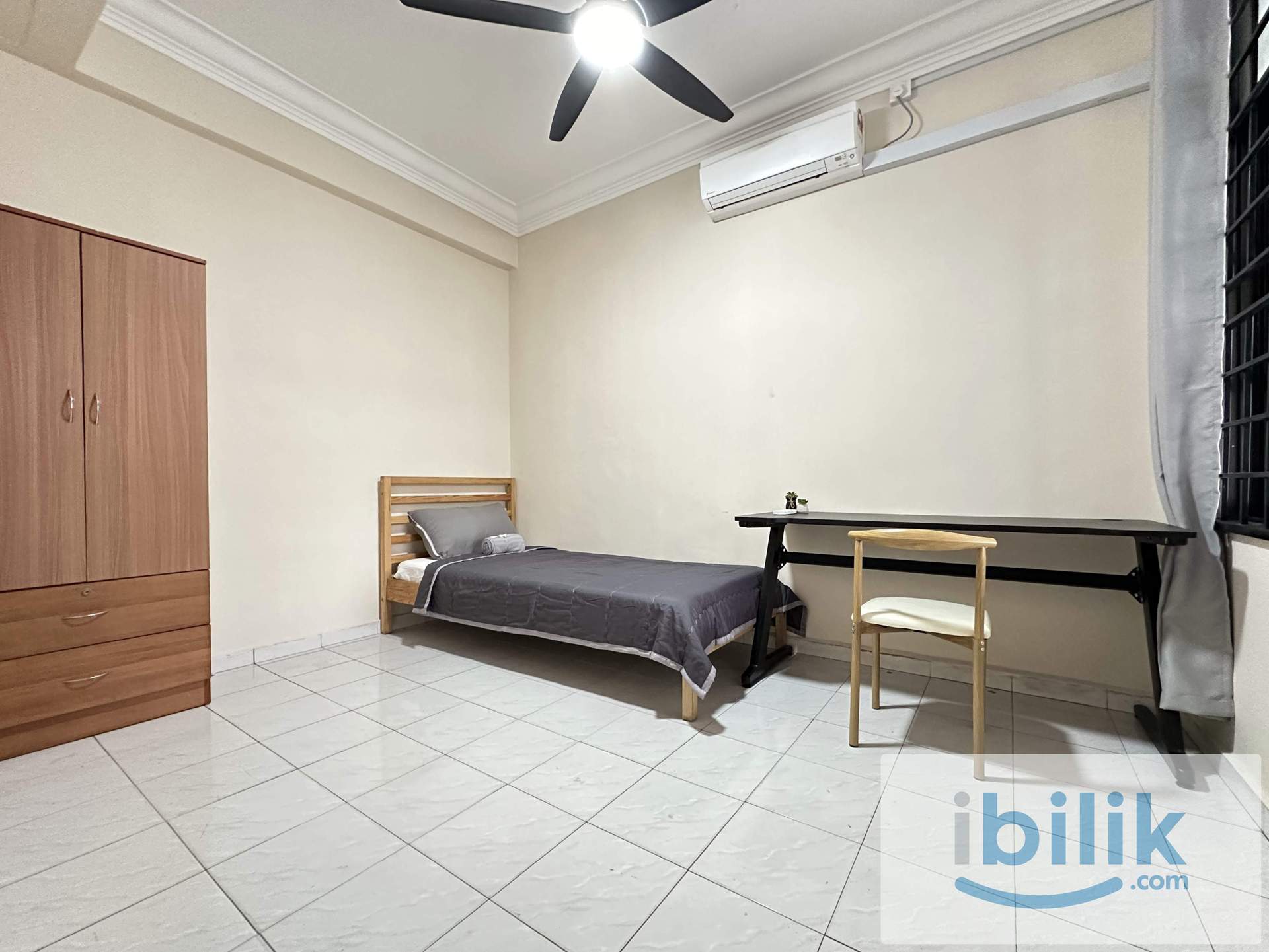 Taman Anggerik Fully Furnished Single Aircon Room for Rent - Image 1