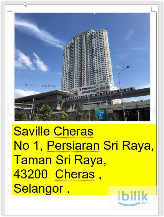 Saville @ Cheras Middle Room For Rent For Single Male  . - Image 3