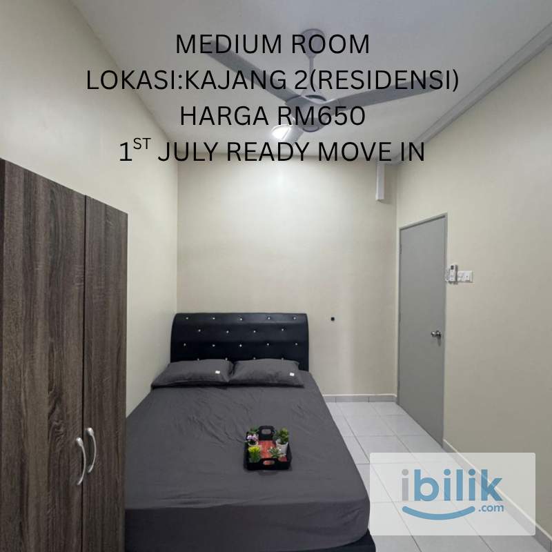 RESIDENSI EMAS ✨ Bilik Sewa MEDIUM ROOM Kajang 2 – 100% Fully Furnished - Image 1