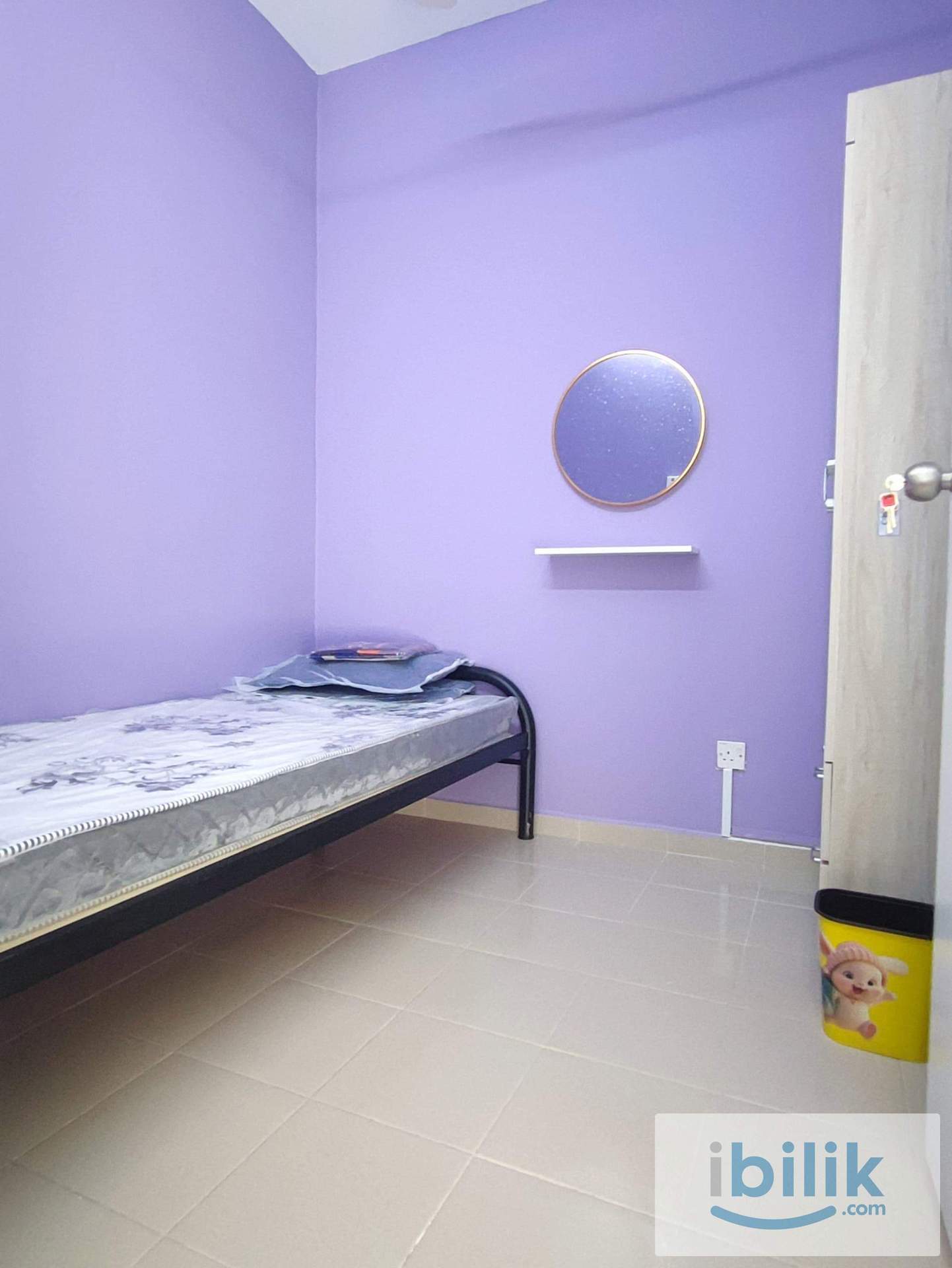 Bilik Single Room Mentari Court Bandar Sunway Petaling Jaya Fully Furnish Wifi Coway - Image 1
