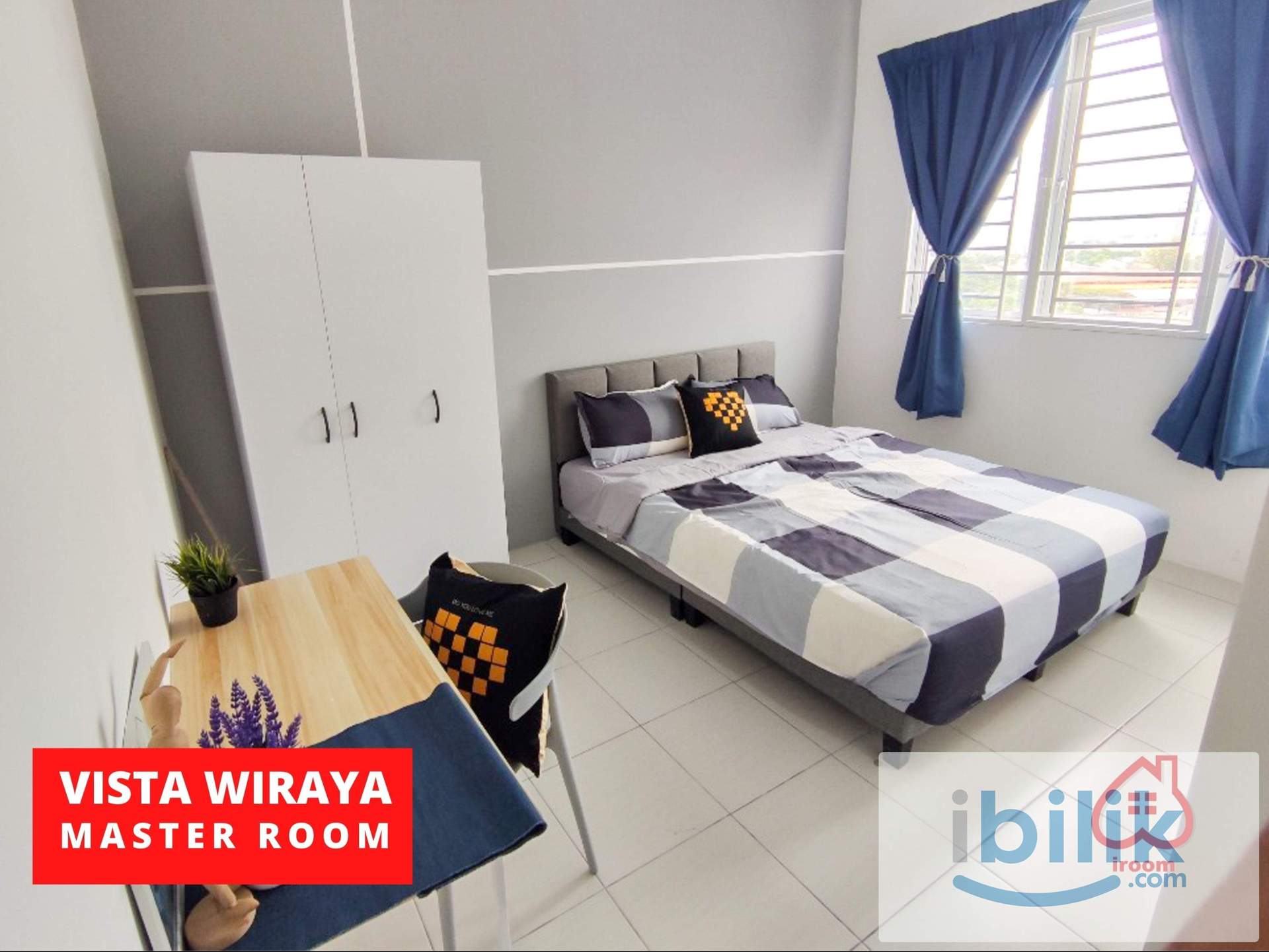 Master Room for FEMALE @ Vista Wirajaya 1 – Private Bathroom, 5min walk to LRT Taman Melati & TARUMT!  - Image 3