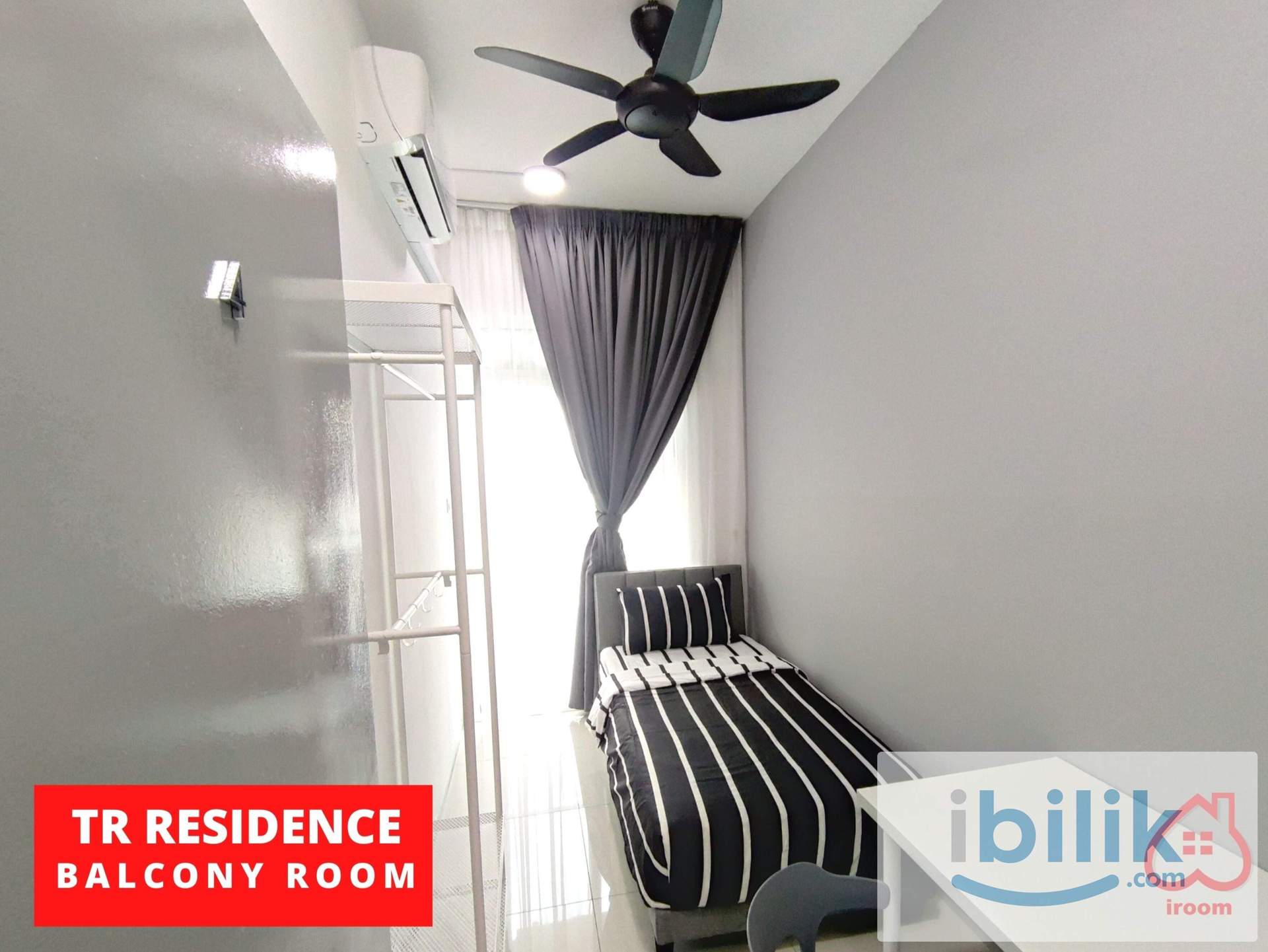 Balcony room @ TR Residence. Near Bus station, LRT, MRT, Monorail, Titiwangsa. HKL/Chowkit/PWTC/Bandaraya - Image 1
