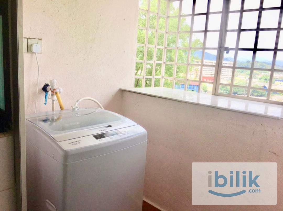 (Free Utilities) Female Single Room at Desa Satu Apartment, Desa Aman Puri, Kepong, MRT, Sri Damansara, Sg Buloh, KL - Image 3