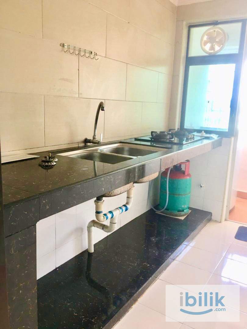 (Free Utilities) Female Single Room at Desa Satu Apartment, Desa Aman Puri, Kepong, MRT, Sri Damansara, Sg Buloh, KL - Image 4