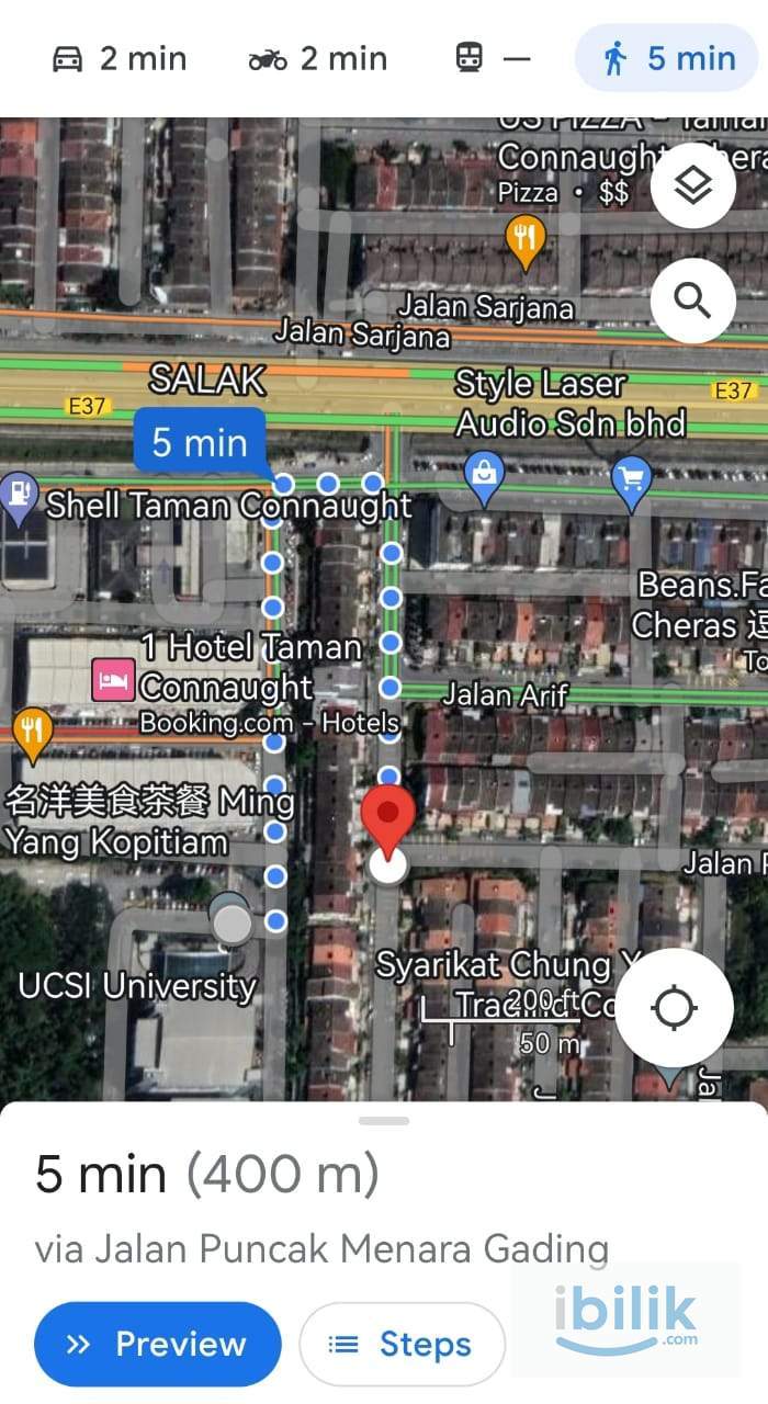 {FREE 1 MONTH RENTAL & 1 MONTH DEPOSIT} Mix Gender Single Room at Taman Connaught Cheras, UCSI University, KL - Image 5