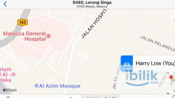 Fully furnished room at Bukit Baru, Malacca, about half Km from General Hospital, near Batu Berendam Industrial. - Image 4