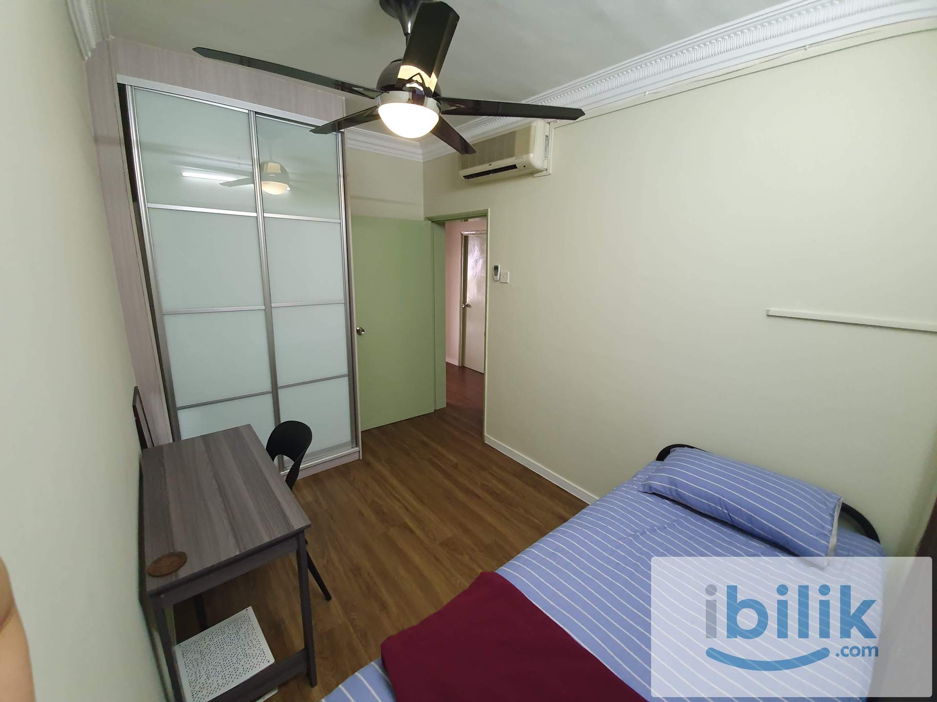 Single room (Fully furnished + renovated) for rent @ Endah Ria Condominium - Image 3