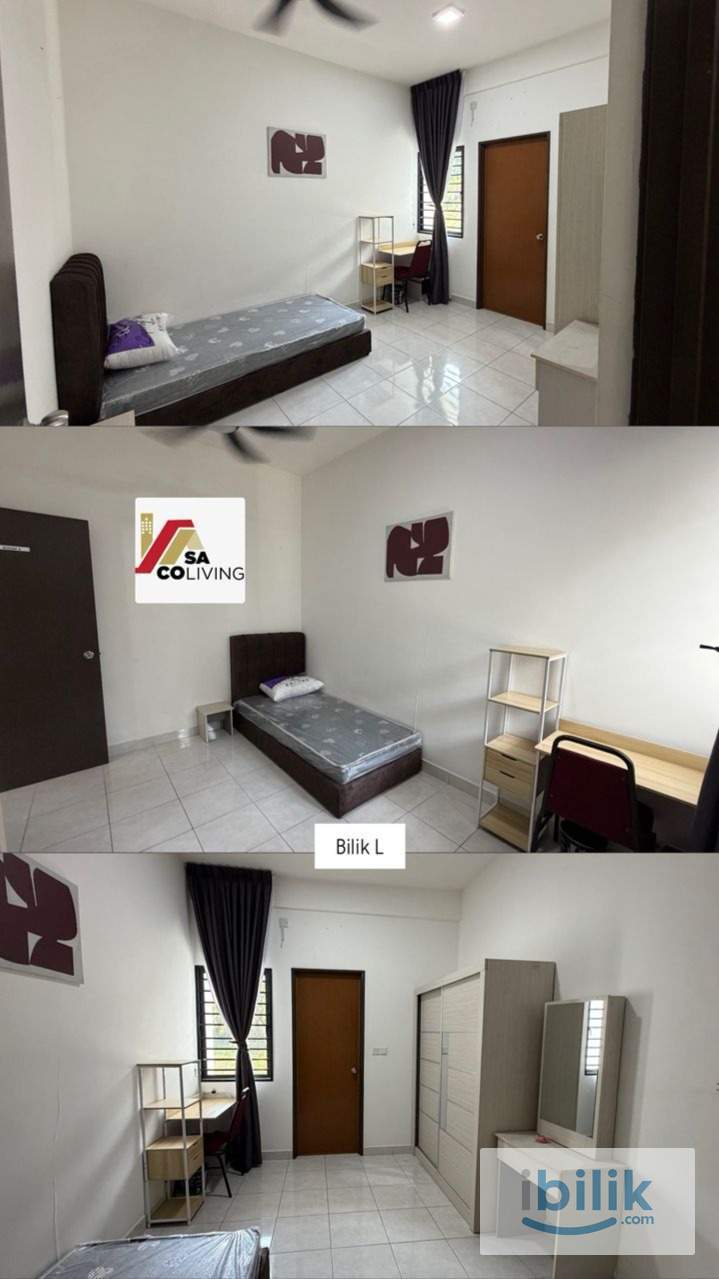 Bilik Perempuan Muslimah | Fully Furnished | Incl WiFi & Bil | Iris Hillpark Puncak Alam - Image 5