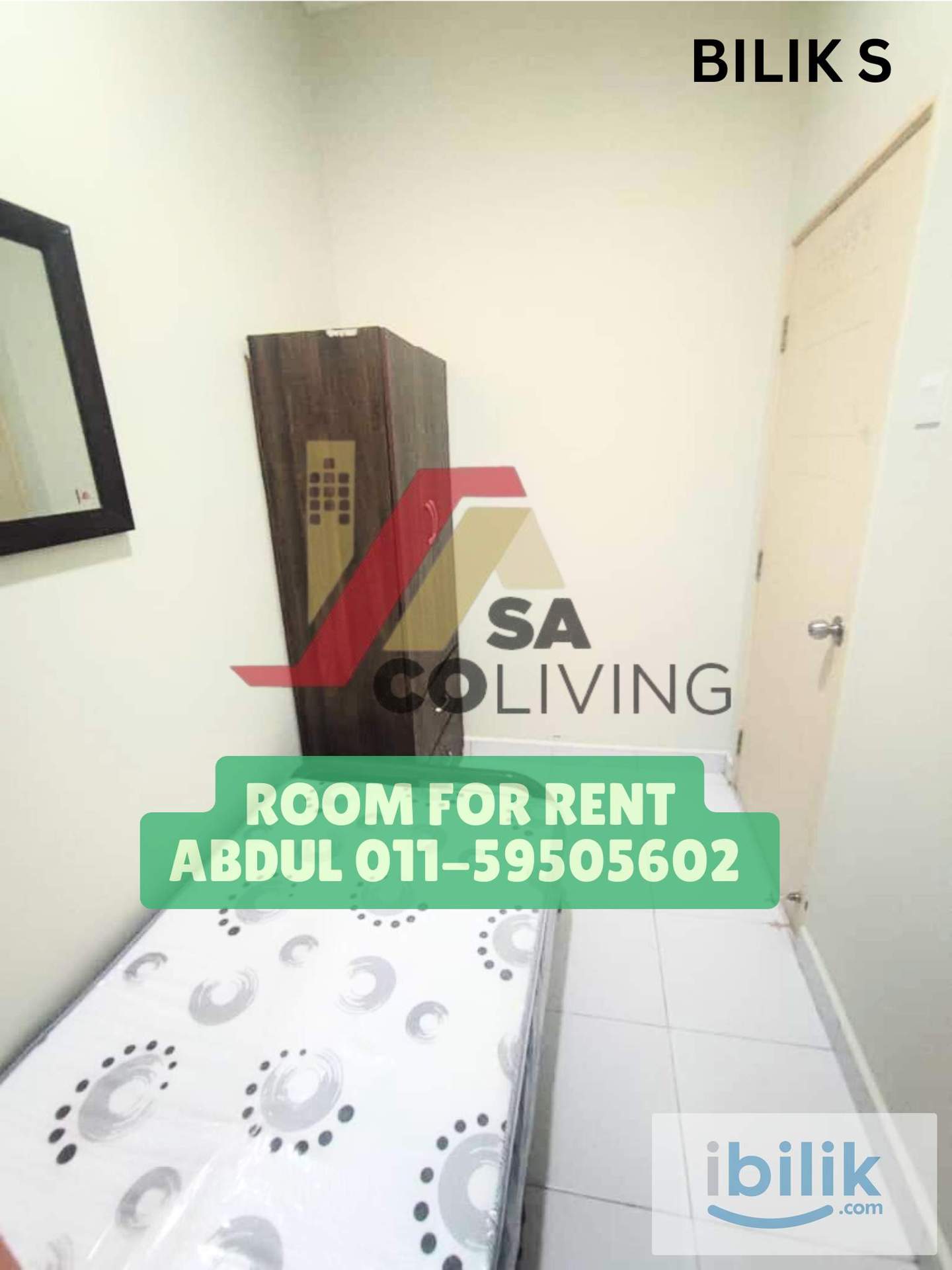 Bilik Sewa Perempuan Murah Fully Furnished & Aircond di Shah Alam - Image 8