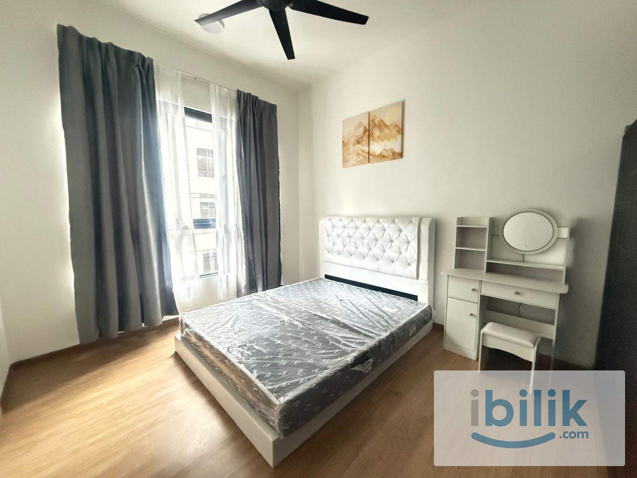 New Conditions👍 Master Queen bedroom with bathroom at Residensi Ava @ Kepong/ Kiara Bay - Image 3