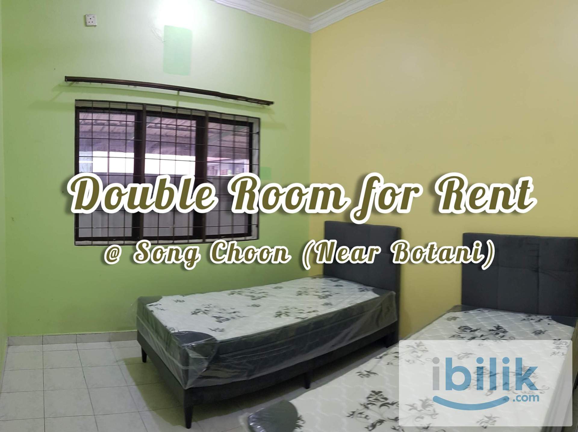 Fully Furnished Double Room for Rent @ taman Song Choon (Near Botani Ipoh) - Image 1