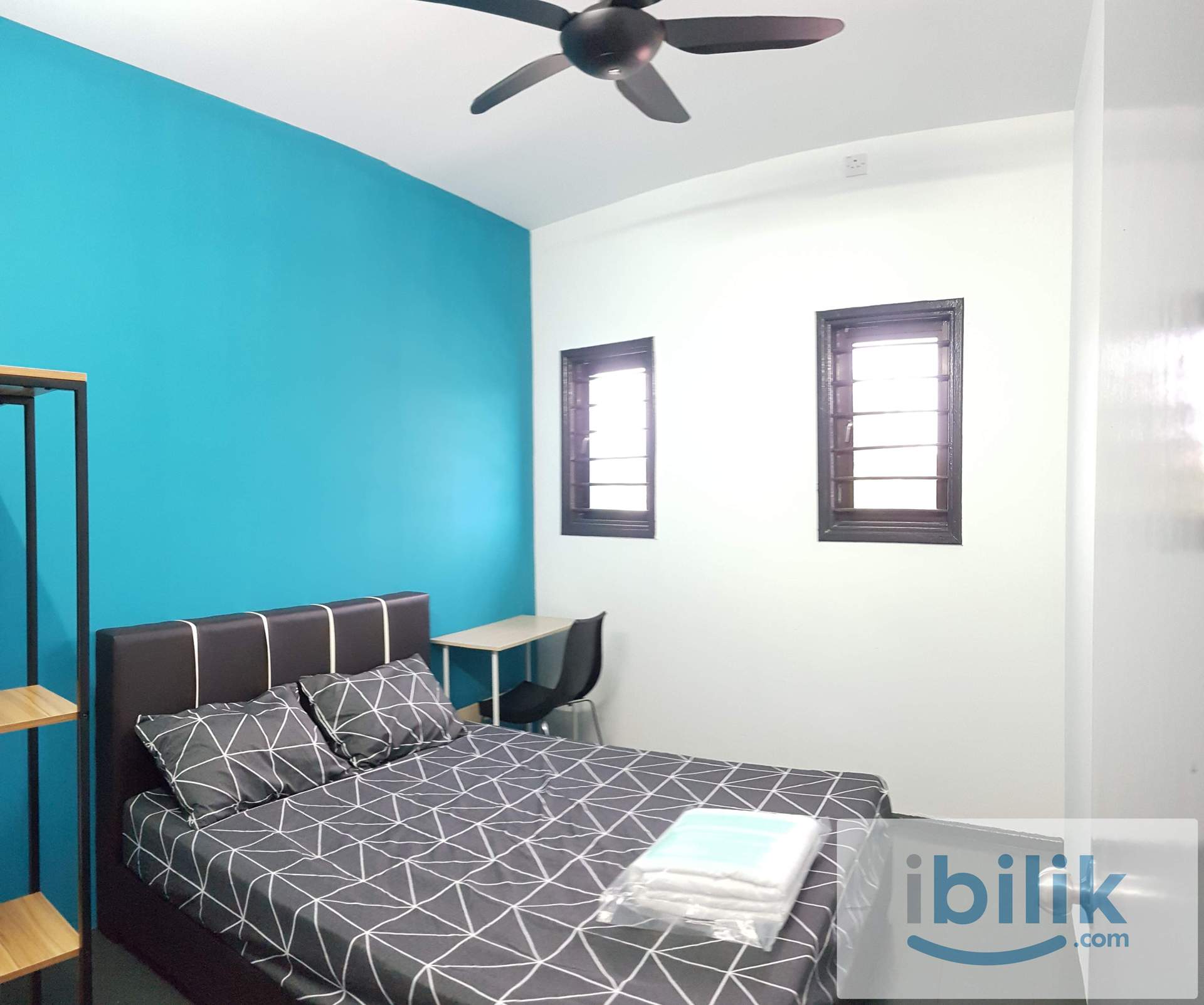 Fully Furnished Aircon Single Room for rent @ Fair Park (Walking distance to General Hospital Ipoh, HRPB) - Image 1