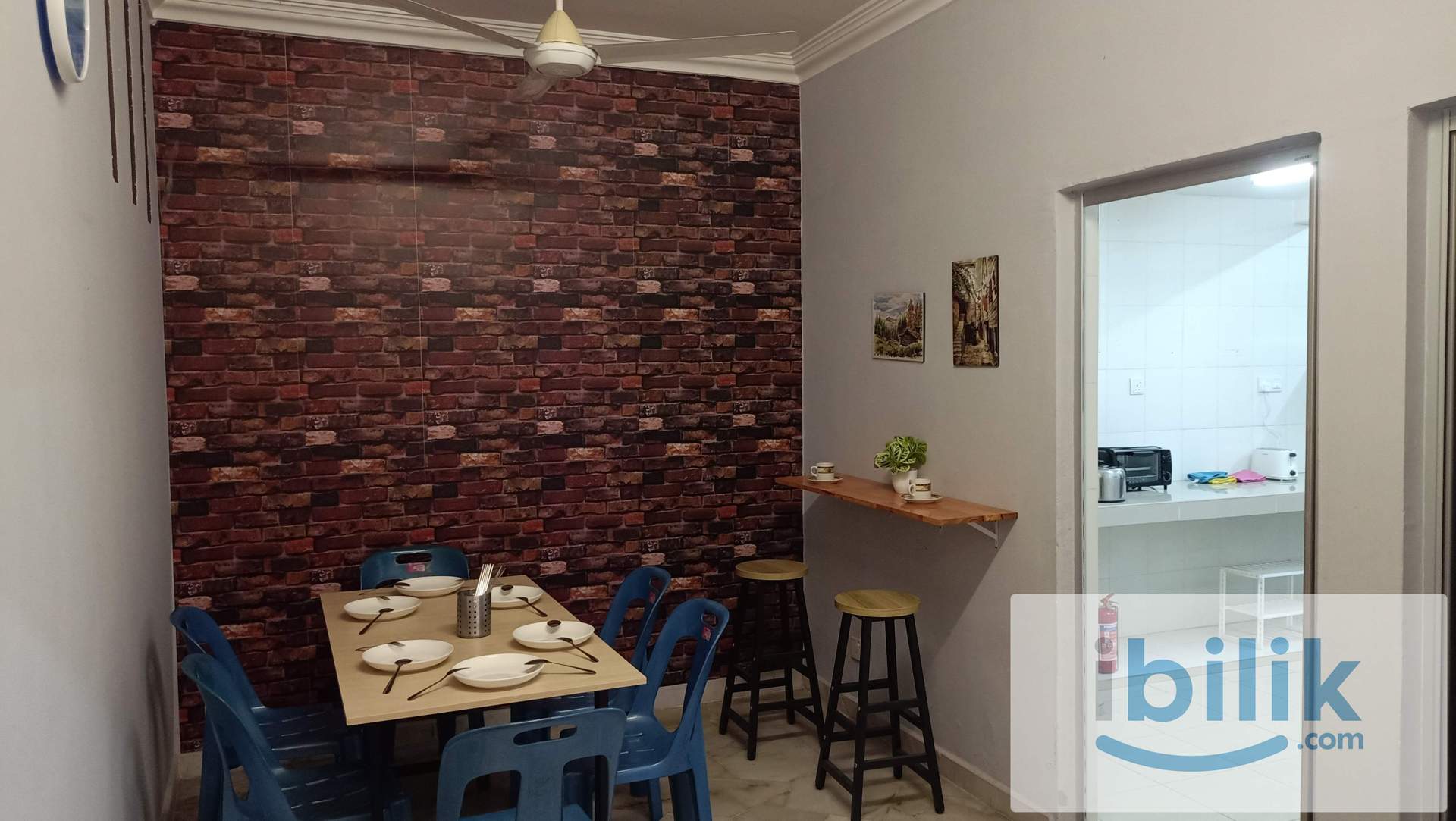 fully furnished, aircond, chinese male only, bukit serdang, bs5, easy park car, water+ele+300mbps wifi+clean - Image 5