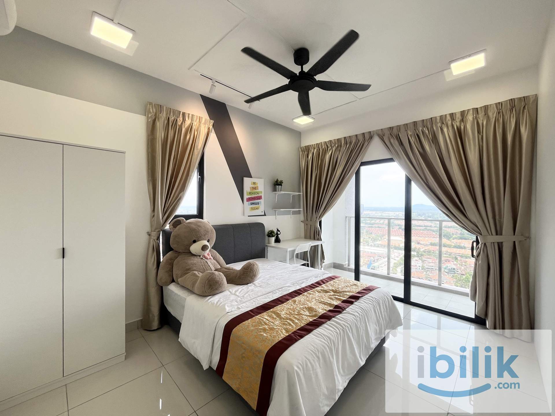 LRT 3 Shah Alam Line Trio Residence Lotus Furnished Affordable Master Bedroom Private Toilet - Image 1