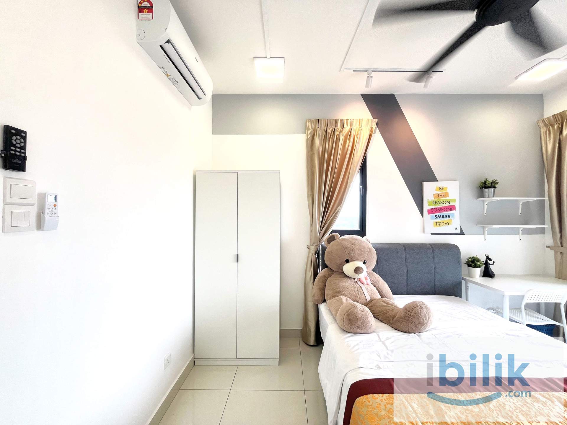 LRT 3 Shah Alam Line Trio Residence Lotus Furnished Affordable Master Bedroom Private Toilet - Image 2