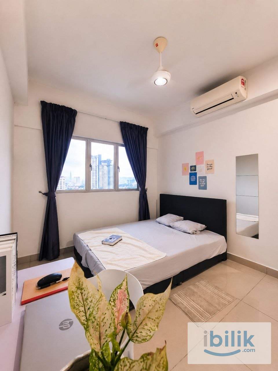 [Kiara Residence 2] Mix Gender Unit Middle Room with Aircond Near LRT Awan Besar,  Bus to Pavilion 2 - Image 1