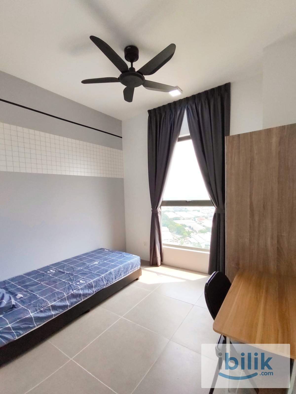 ❗Last Room❗[Nearby MRT JinJang] 🔥 Single room with Window & AC👣Fully furnished - Image 1