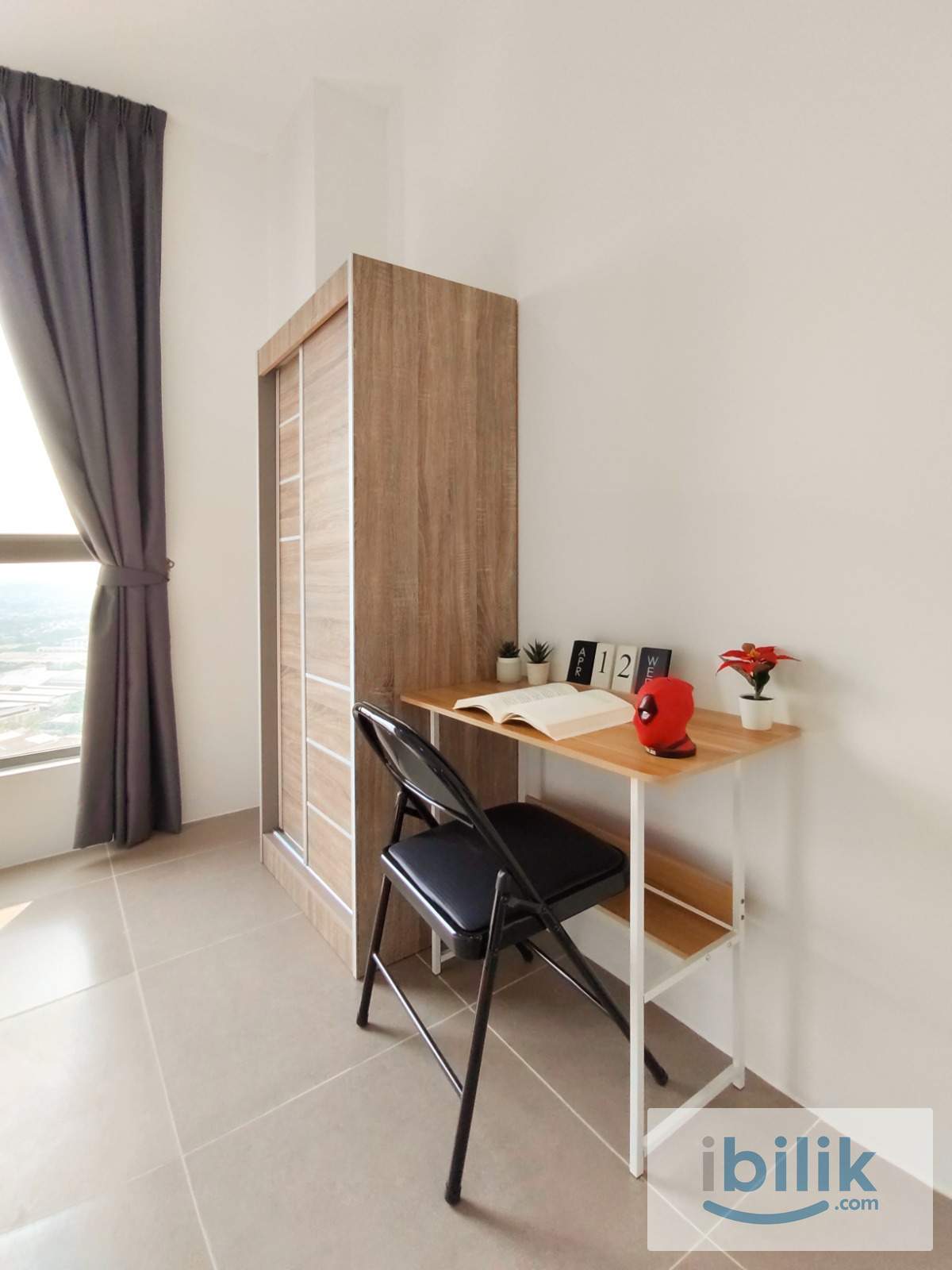 ❗Last Room❗[Nearby MRT JinJang] 🔥 Single room with Window & AC👣Fully furnished - Image 3