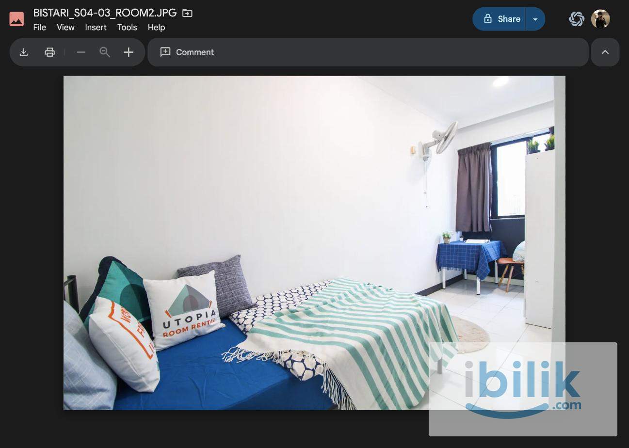 Zero Deposit single room for rent at Bistari Condominium - Image 1