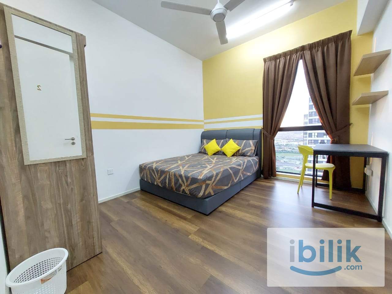 ❤️ MUST VIEW HIGH FLOOR MIDDLE ROOM 💃 FOR FEMALE UNIT 🚄 DIRECT COVER LINK BRIDGE TO MRT STATION at SQWhere, Sungai Buloh - Image 1