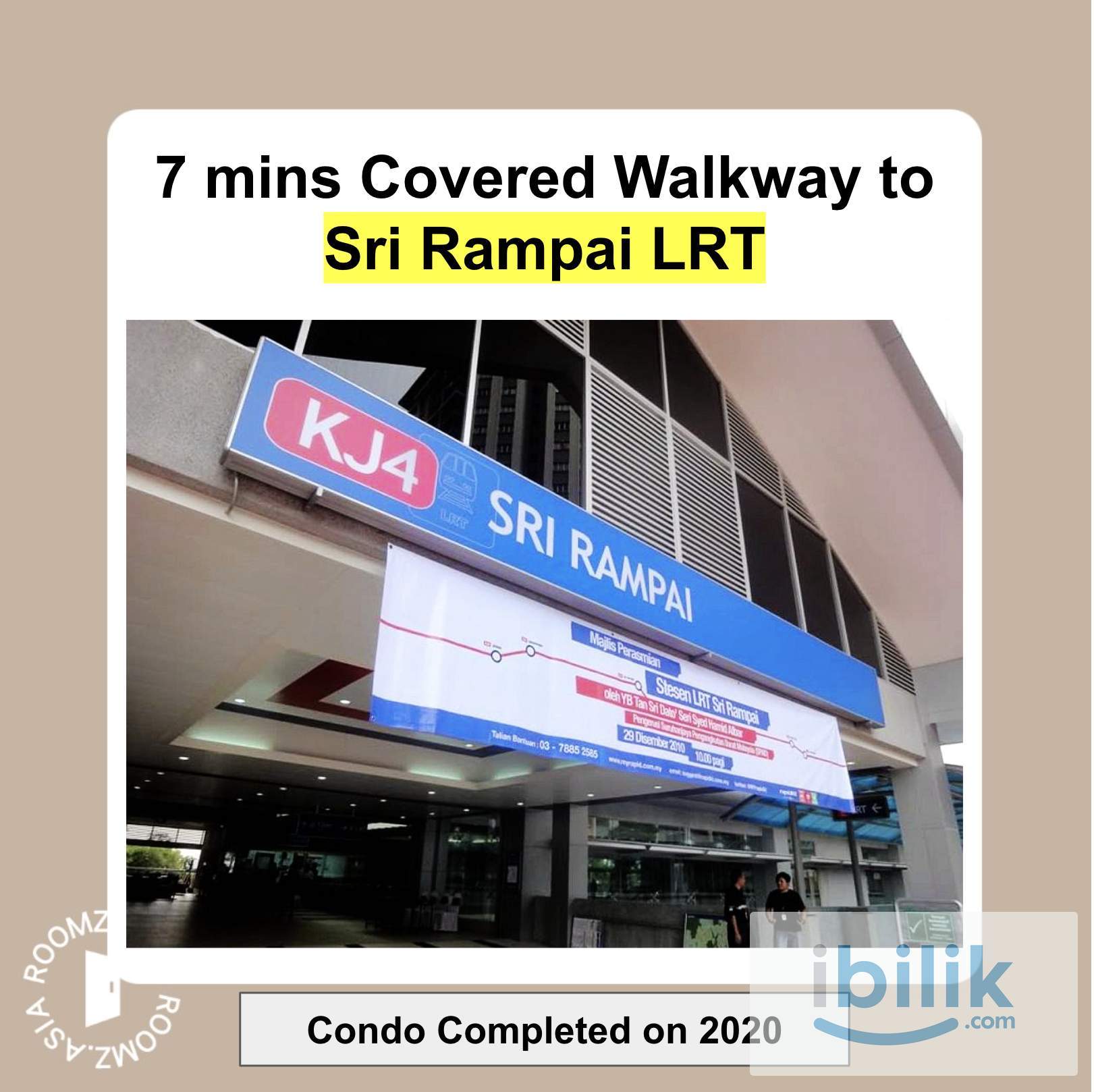 Female Single Non Sharing Room (Walk to LRT Sri Rampai) - Image 10