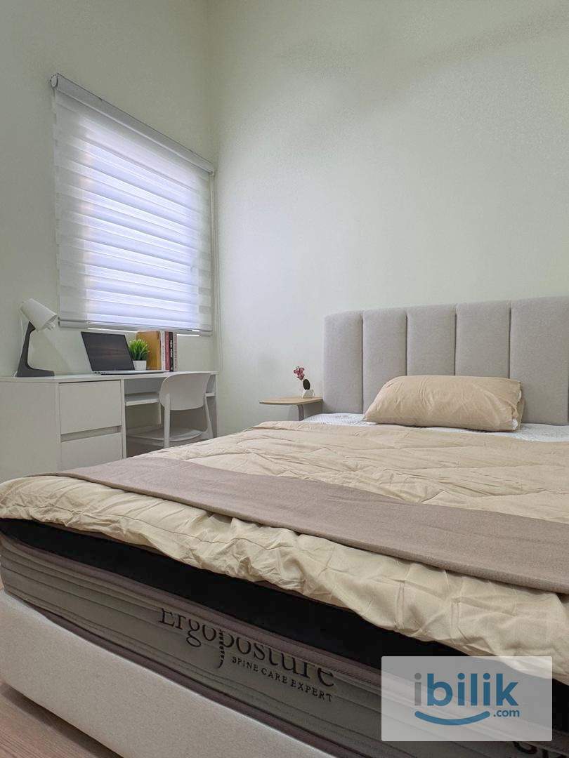 🔥SEKSYEN 13, DIAN RESIDENCY, NEW CONDO Medium Room🔥Fully Furnish NEW 10” Mattress Aircond Wardrobe Table Chair - Image 3