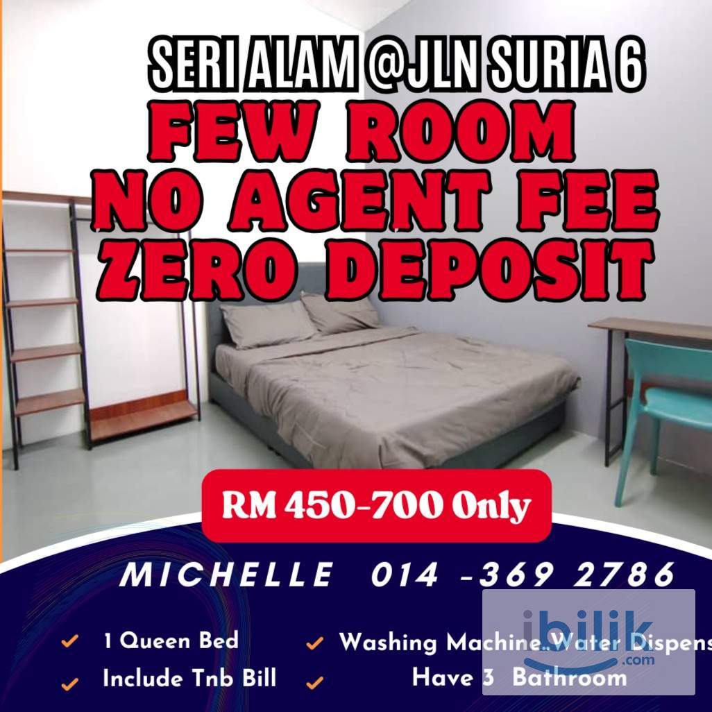 Seri Alam @Suria 6 Big Room With Window Room For Rent (can stay 3person) - Image 1