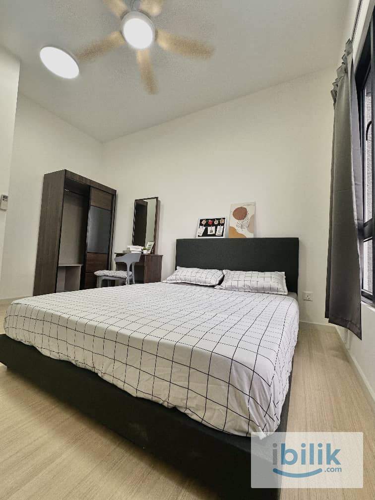 Fully-Furnished Master Room attached with Private Bathroom for Rent at M Luna Residence @ Kepong - Image 4