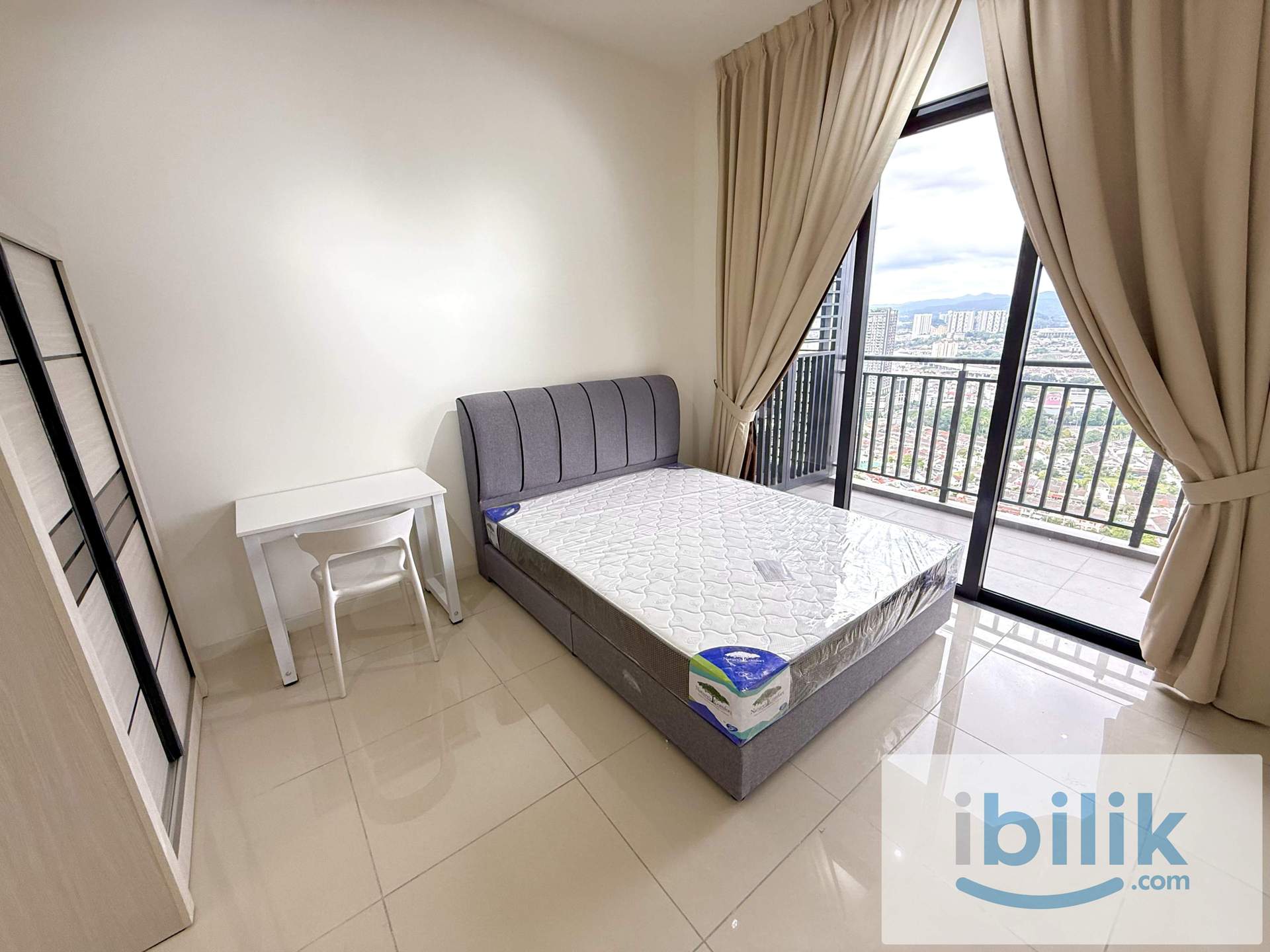 5 Min Walk to LRT Sri Rampai, 6 Stops to KLCC, Brand New Balcony Room - Image 1