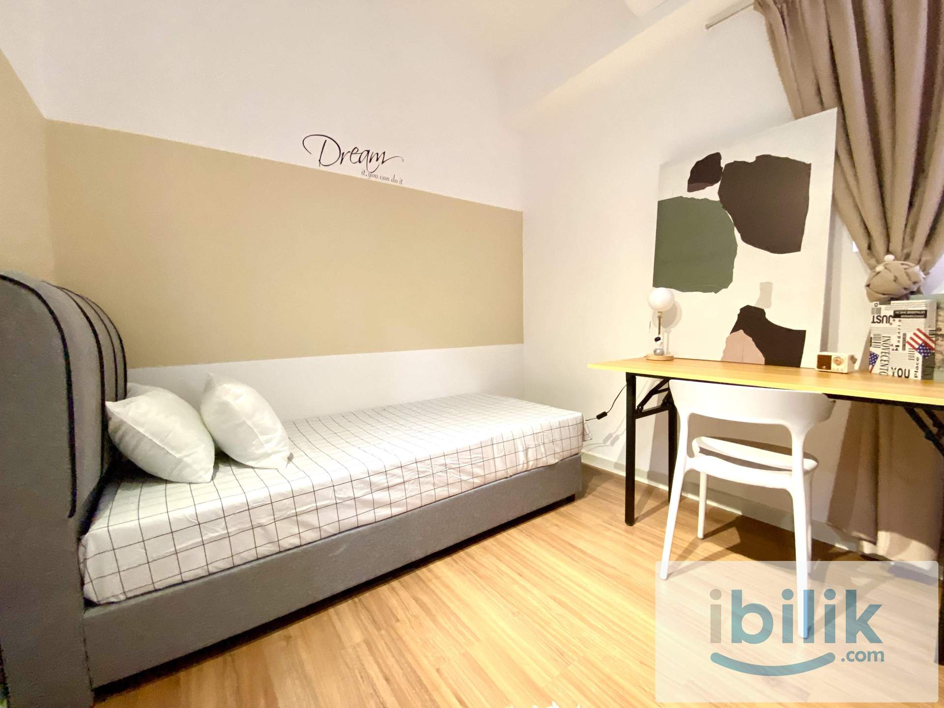 7 Min Walk MRT & LRT Maluri, Fully Furnished Small Room, Ready Move In - Image 3