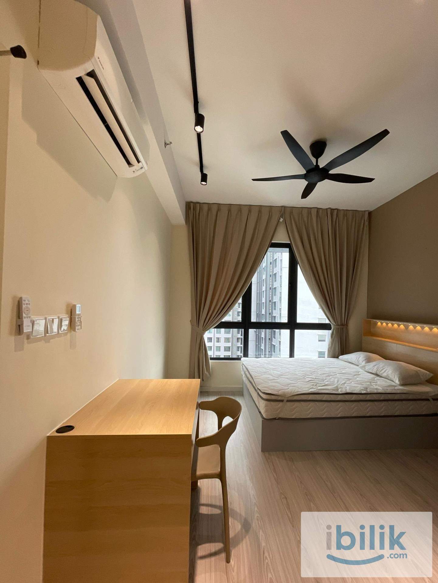 Medium Furnished Room near MRT – Meta Residence Seri Kembangan (Muslimah) - Image 1