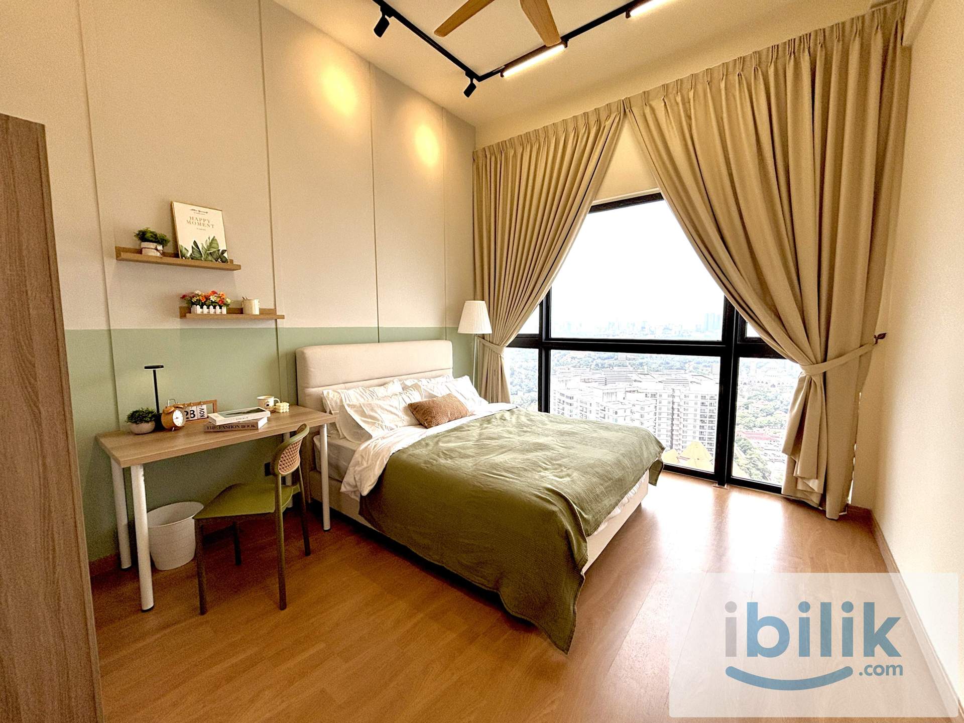 🔥 PREMIUM Penthouse Master Room @ The Era Duta North | Private Bathroom + Skyline View | Fully Furnished Co-Living - Image 1