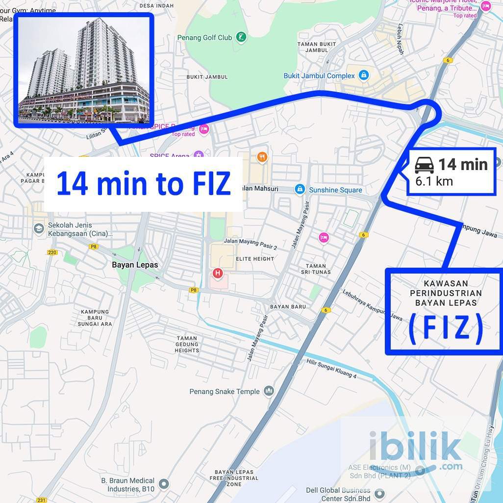 Golden Triangle 𝗠𝗶𝗱𝗱𝗹𝗲 𝗥𝗼𝗼𝗺 near INTI & GBS - Image 8
