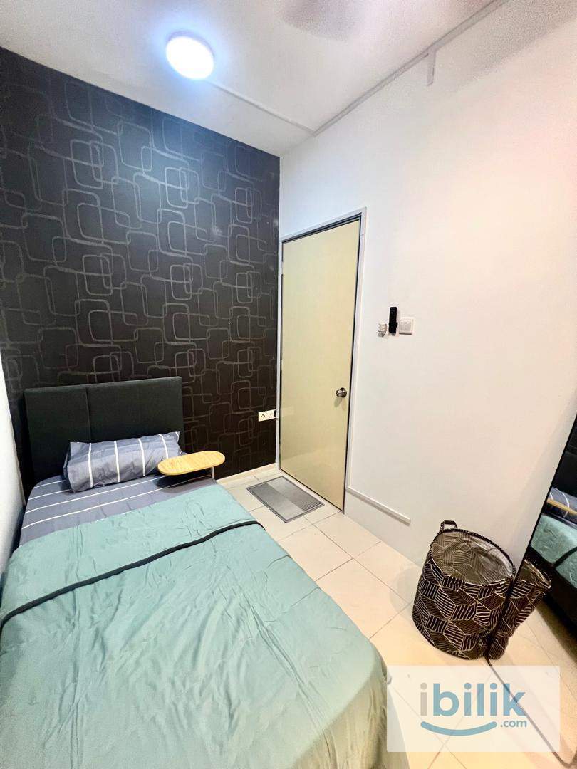 Newly Furnished Balcony Single Bedroom to Rent @ Casa Indah 2 @ Keyless Room @  5 mins walk to LRT @ Mix Unit - Image 7