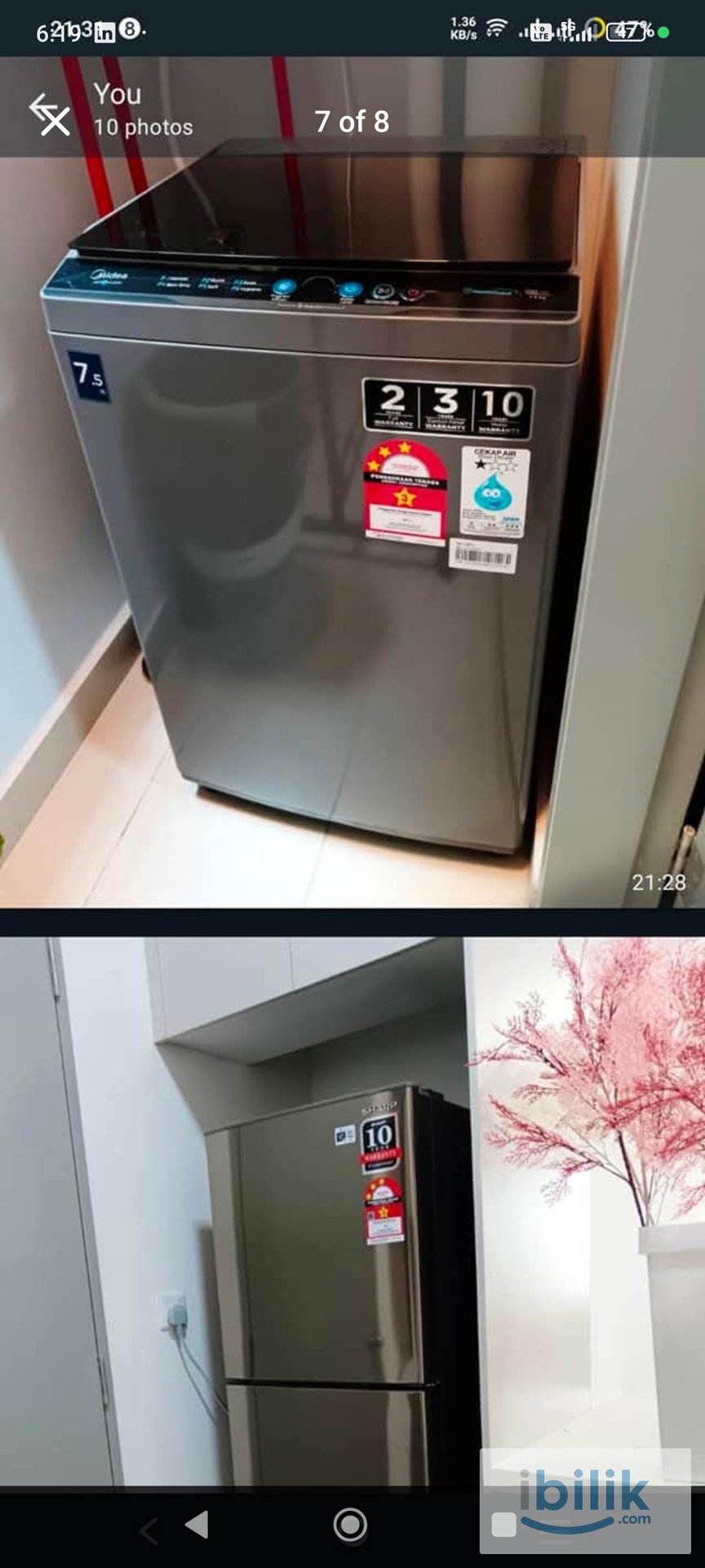 Twin Sharing Room (Female) @ M Vertica – 500m to MRT/LRT - Image 7