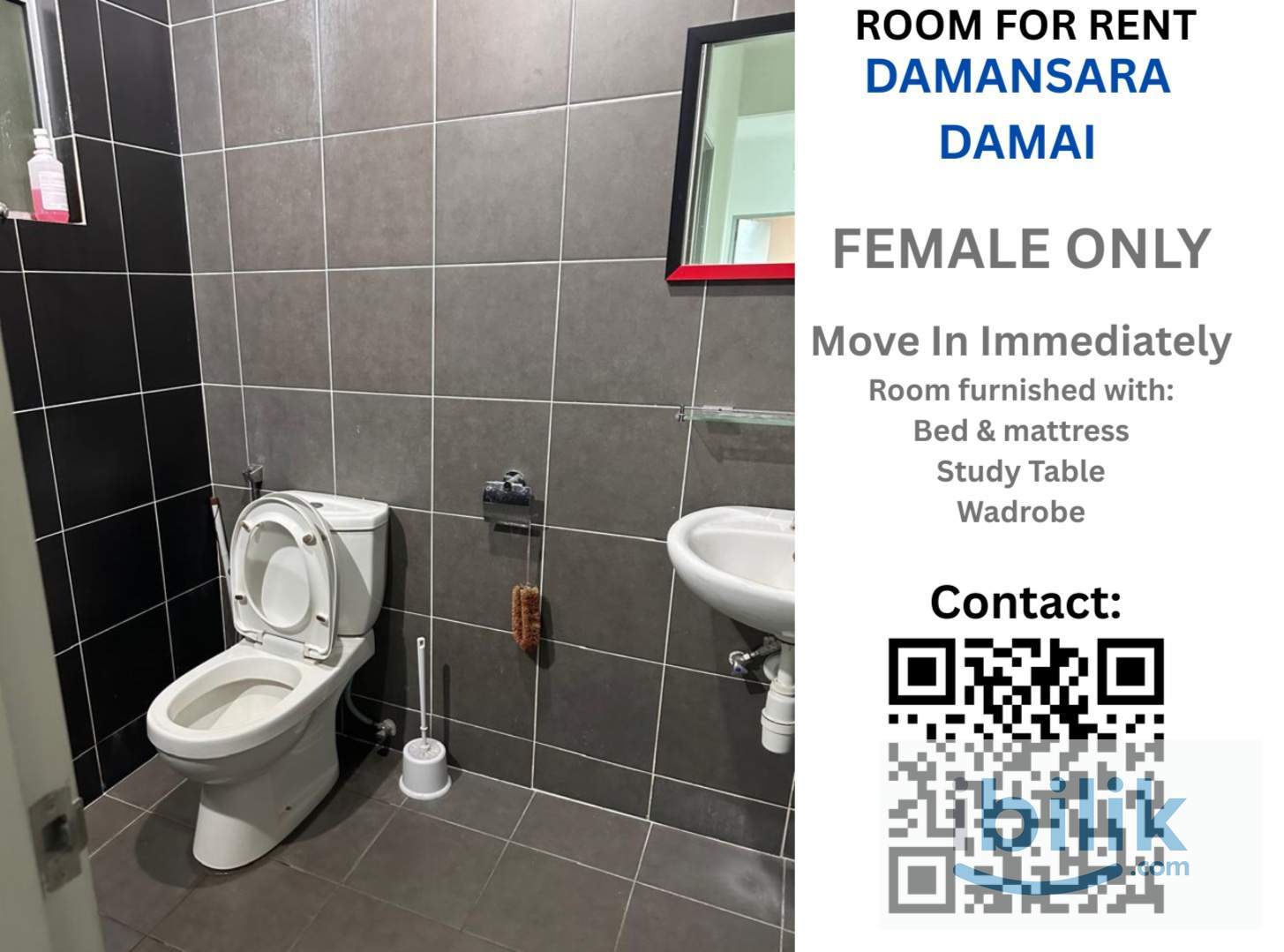 Furnished Room for Rent – Female Only 女生专属房间出租 - [Move In July] - Image 1