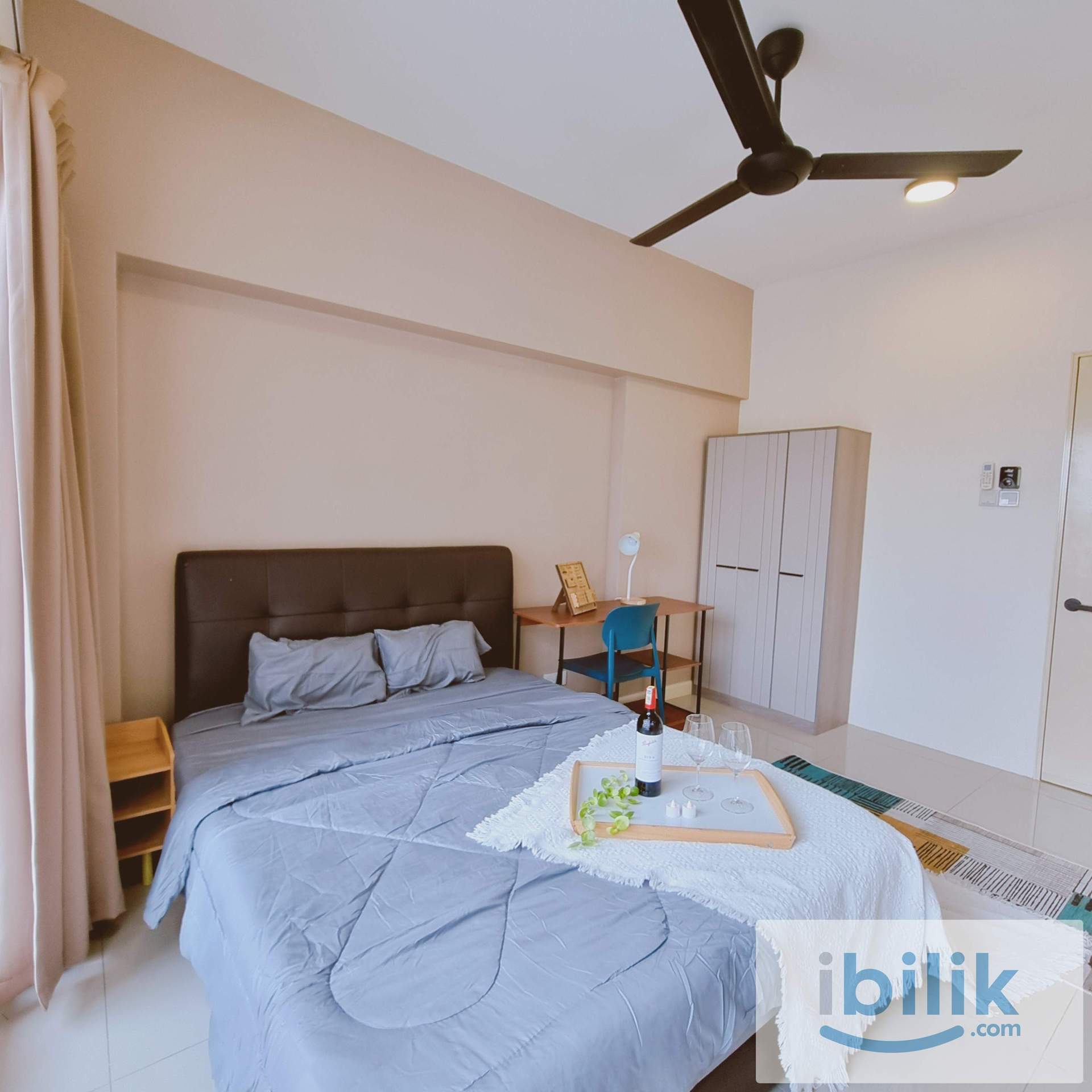 【Female】Big Medium Room Queen Bed RM800 @ Tiara Mutiara OKR, Fully Furnished, included utility.  - Image 2