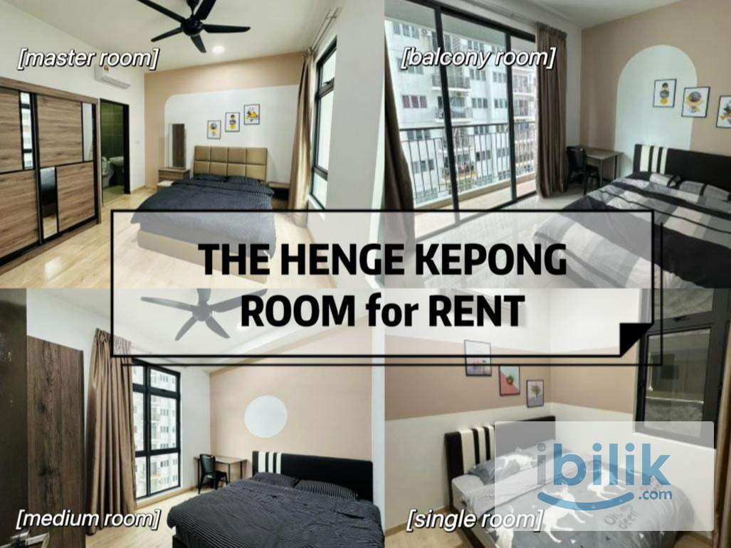 ‼️Promotion‼️Medium Room @ The Henge Kepong Metro Prima Walk to MRT Metro Prima - Image 1