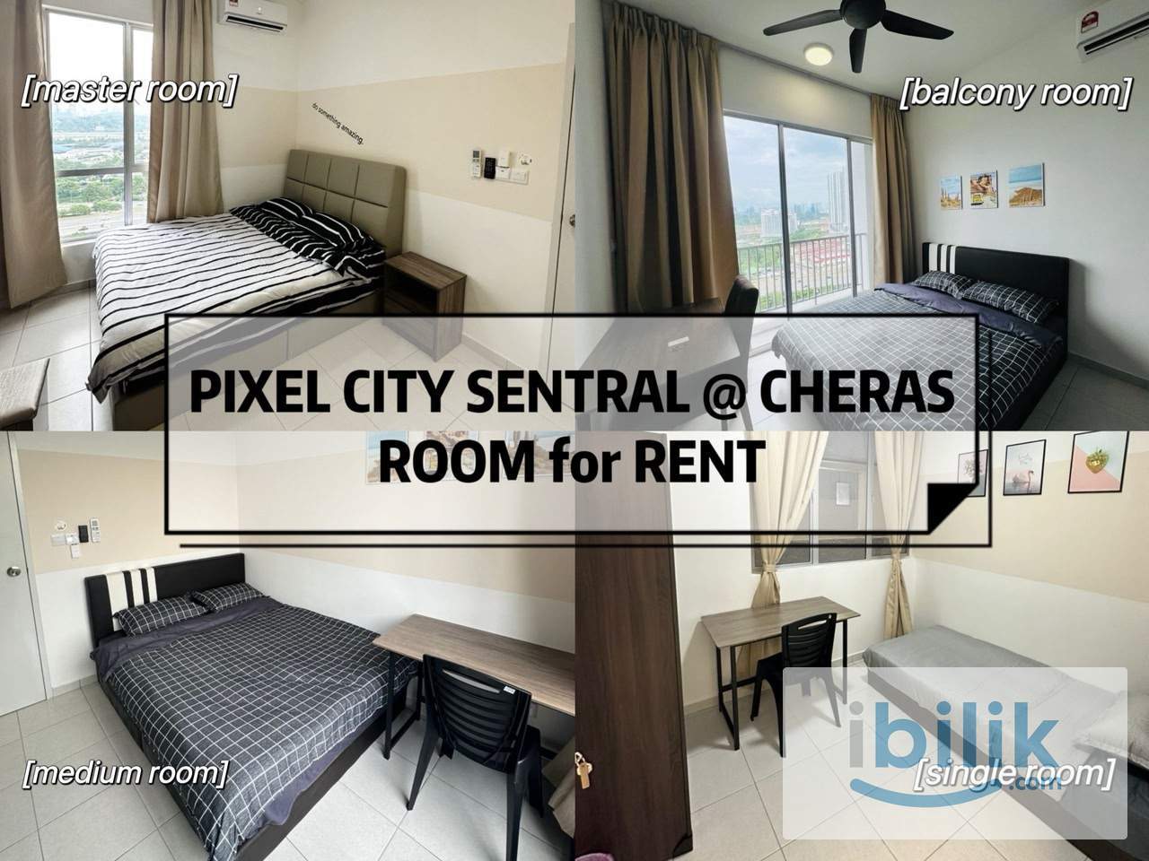 Medium Room @ Pixel City Sentral Cheras Walk To LRT Salak Selatan - Image 1