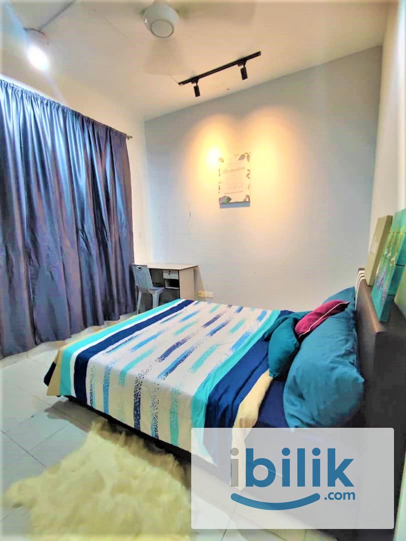 🔥Near UITM & Hospital Selayang 🔥 Female Only Fully Furnished Queen Size Bed AC Room at 162 Residency, Selayang - Image 1